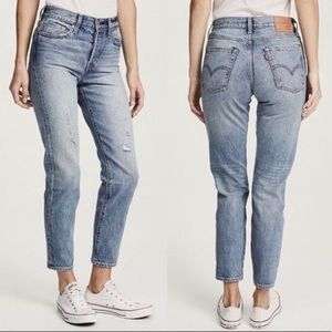 Levi's Wedgie Icon High-Rise Straight Jeans White Oak Cone Denim